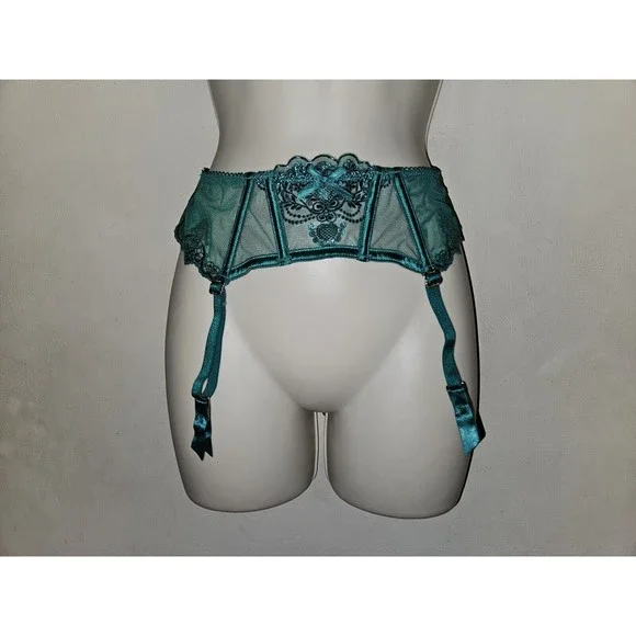 emerald green garter belt Bridal Waist Cincher Corset 22